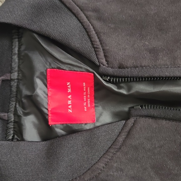 Zara men light suede jacket size XL - Picture 2 of 3